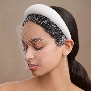 Anthropologie Suzanne Ceremony Éleonore Voilette Headband